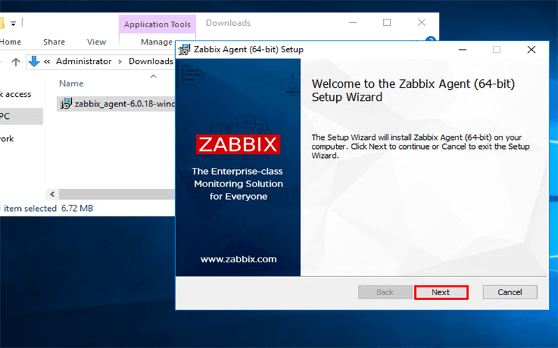 cài đặt Zabbix Agent giám sát Windows Server với Zabbix