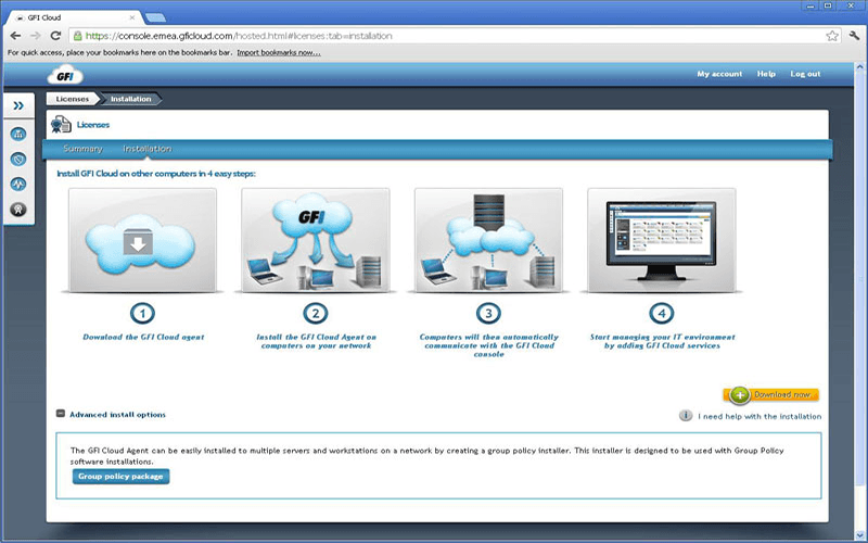 Phần mềm quản trị server GFI Network Server Monitor