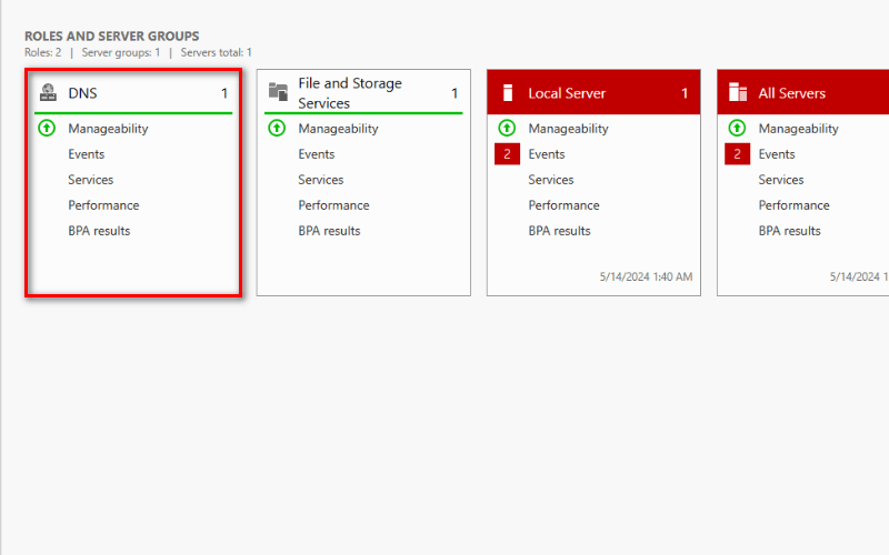 Hình 12. DNS Server trong Server Groups