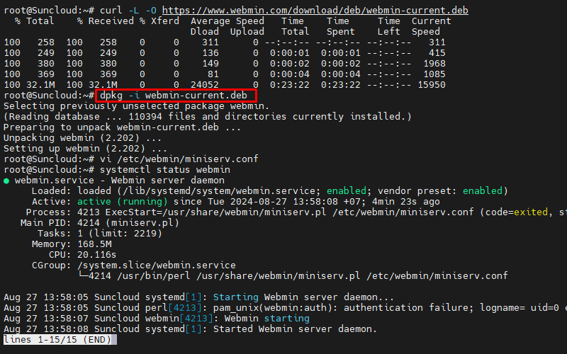 Cài đặt Webmin trên Ubuntu 22.04