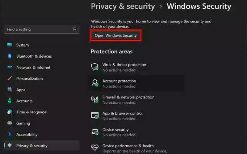 Bật/tắt tường lửa Win 10 trong Windows Security