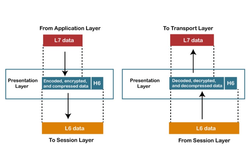 Presentation layer là lớp thứ sáu trong mô hình OSI