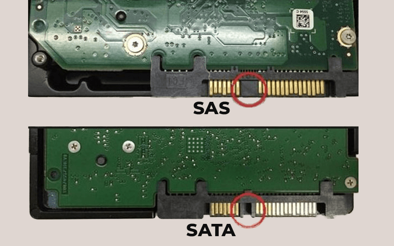 Sự khác nhau giữa chuẩn giao tiếp SAS và SATA