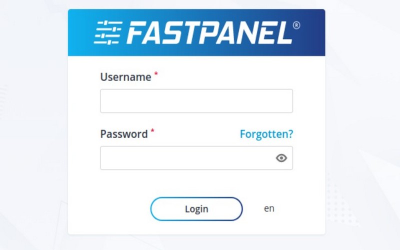 Phần mềm FastPanel - control panel vps free