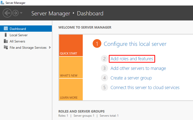 Cài đặt SNMP Service trên máy chủ Windows Server.