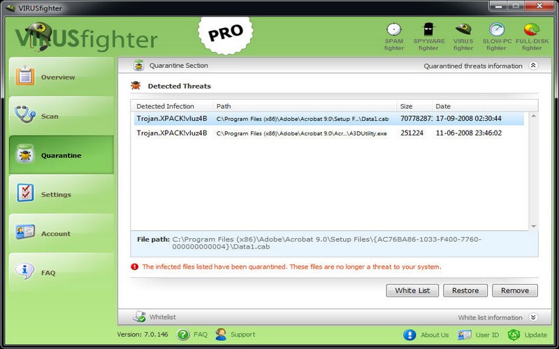 phần mềm diệt virus cho máy chủ - Virusfighter Server