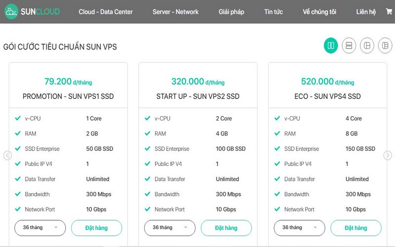 SunCloud cung cấp dịch vụ VPS giá rẻ nhất Việt Nam