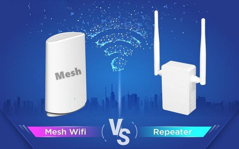Sự khác biệt giữa WiFi Mesh và bộ kích sóng