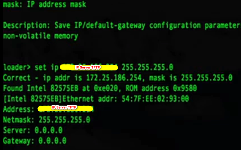cấu hình IP của TFTP Server - khôi phục OS cho Switch Cisco N3K