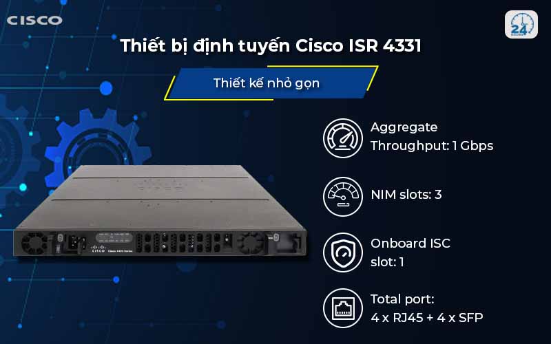 Cisco ISR 4331 - Hiệu suất ấn tượng