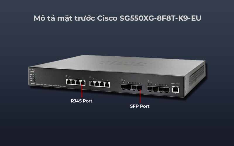 Cisco SG550XG-8F8T-K9-EU - Quản lý linh hoạt