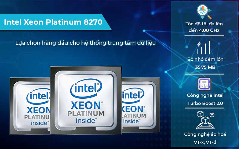 CPU Intel Xeon Platinum 8270 - lựa chọn hàng đầu