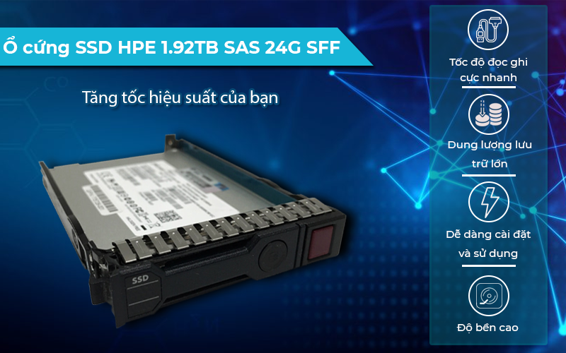 Ổ Cứng SSD HPE 1.92TB SAS 24G SFF