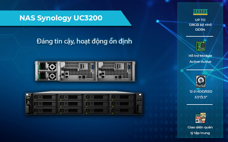NAS Synology UC3200 bảo mật an toàn