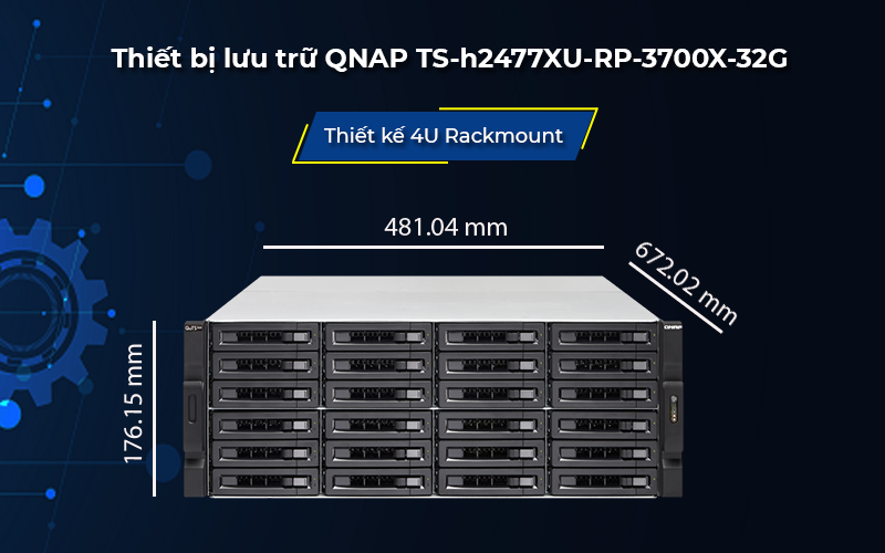 Thiết bị lưu trữ QNAP TS-h2477XU-RP-3700X-32G