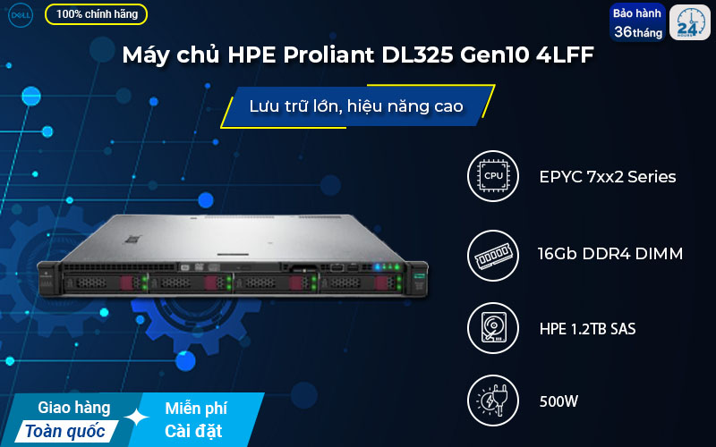 Máy chủ Rack 1U HPE ProLiant DL325 Gen10