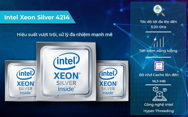 CPU Intel Xeon Silver 4214 - xử lý đa nhiệm