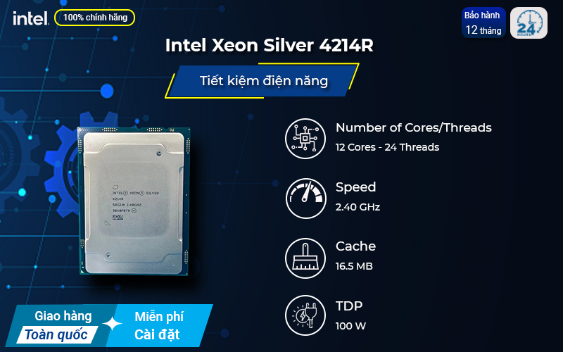 Hộp đựng CPU Intel Xeon Silver