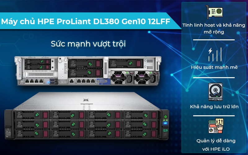 Máy Chủ HPE ProLiant DL380 Gen10 cấu hình mạnh mẽ