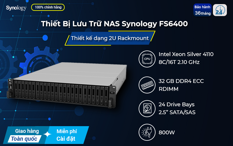 NAS Synology FS6400 hỗ trợ ảo hóa