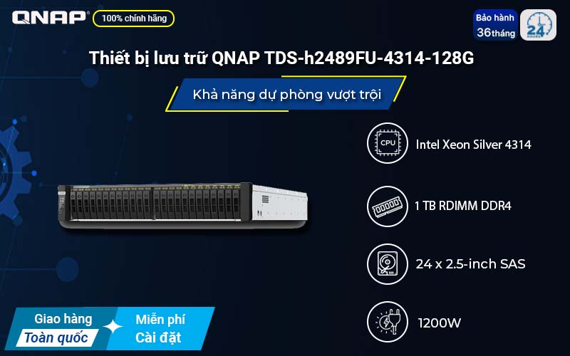 Thiết bị lưu trữ QNAP TDS-h2489FU-4314-128G