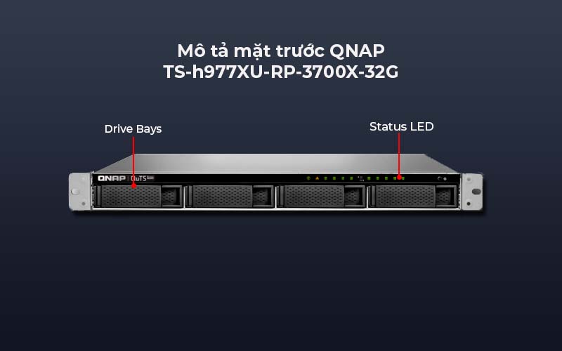 Thiết bị lưu trữ QNAP TS-h977XU-RP-3700X-32G bảo vệ dữ liệu an toàn