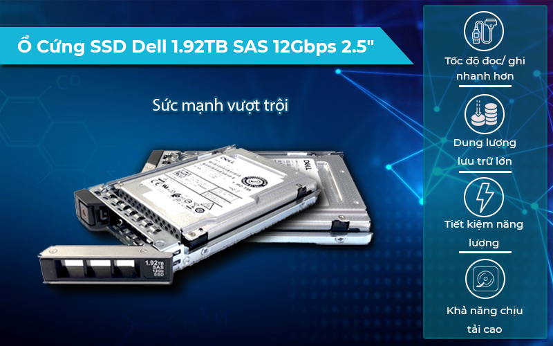 Ổ Cứng SSD Dell 1.92TB SAS 12Gbps 2.5"