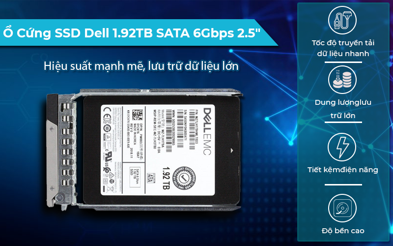 Ổ Cứng SSD Dell 1.92TB SATA 6Gbps 2.5"