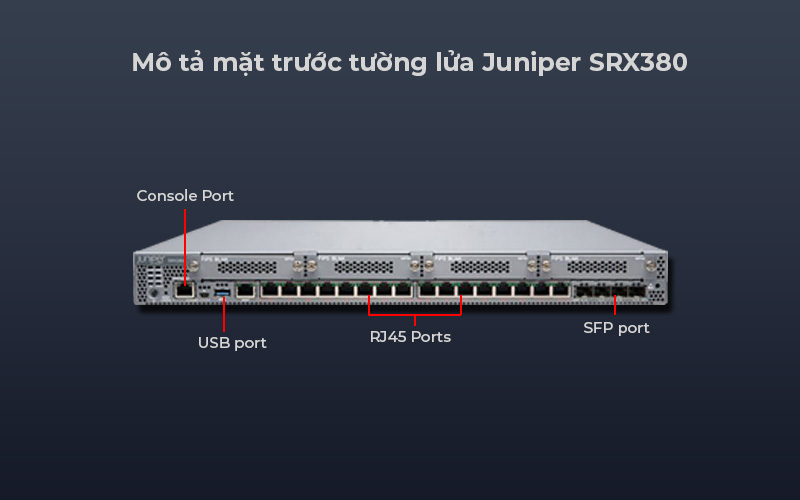 Thiết bị tường lửa Juniper SRX380 cao cấp